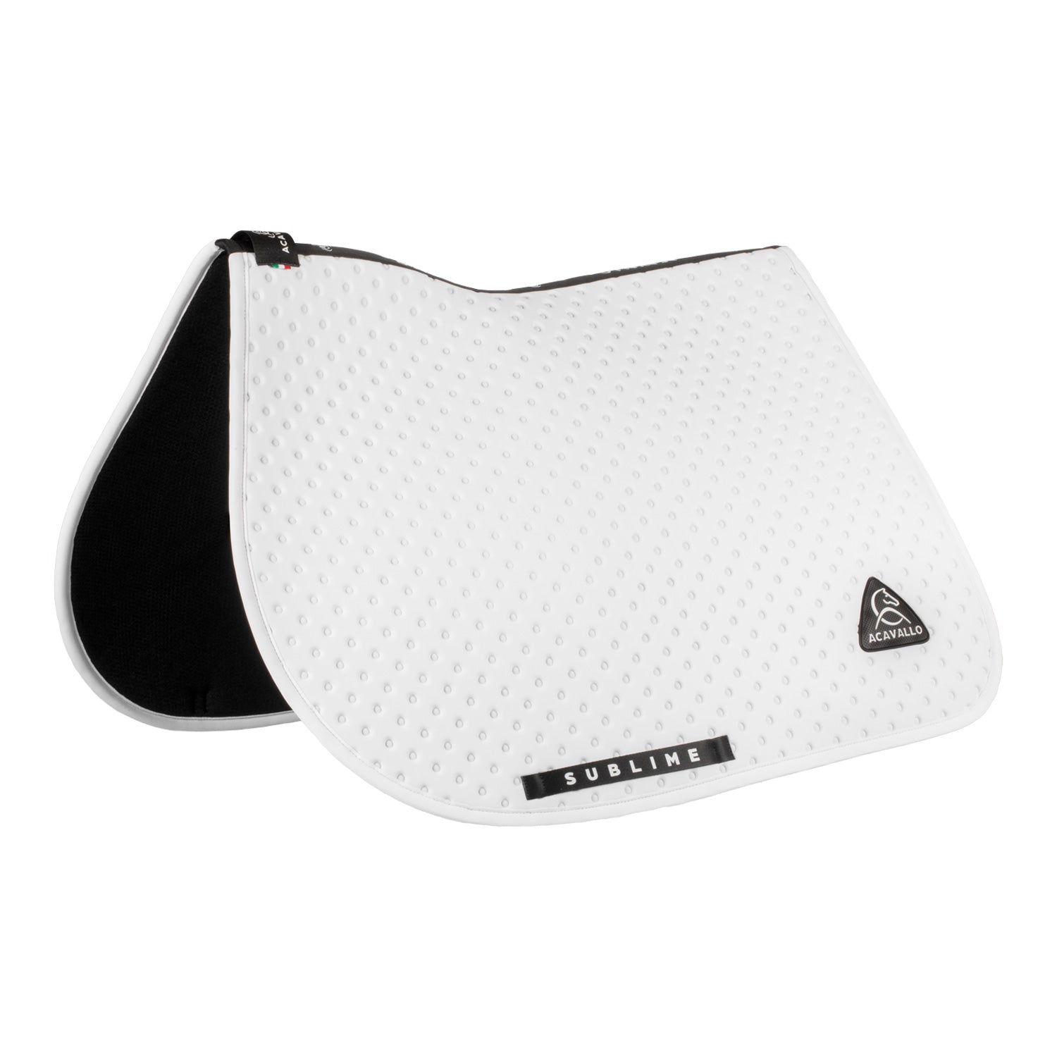 Acavallo Point Jumping Saddle Pad #colour_white