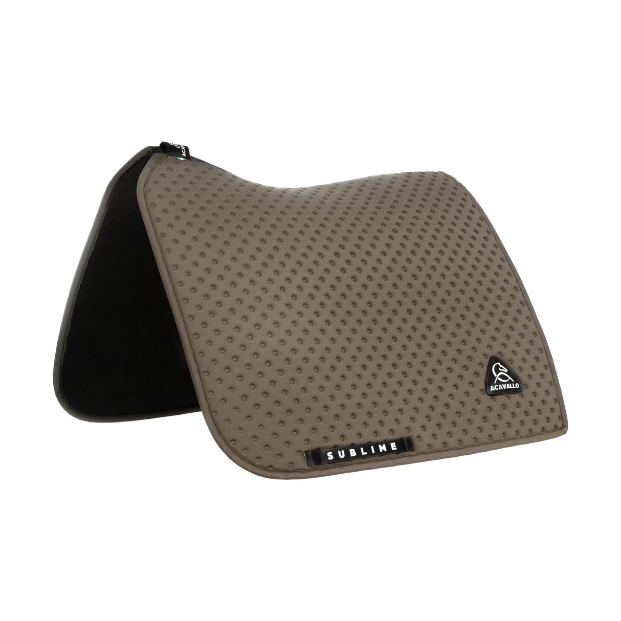 Acavallo Point Dressage Saddle Pad W/Square Back Corner #colour_brown