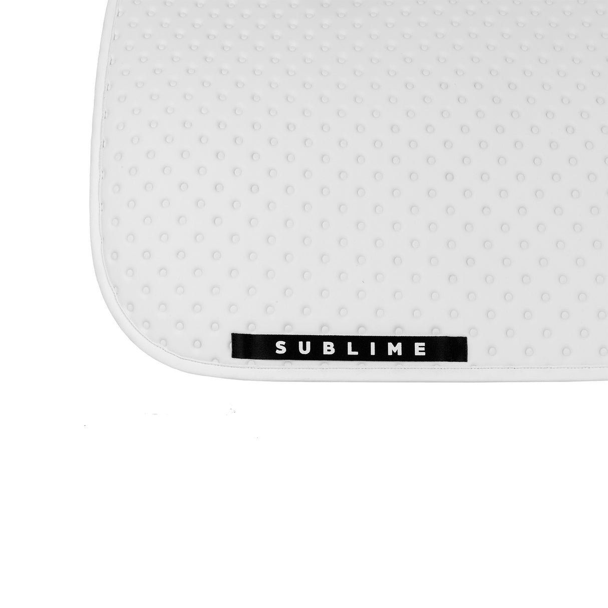 Acavallo Point Dressage Saddle Pad W/Square Back Corner #colour_white