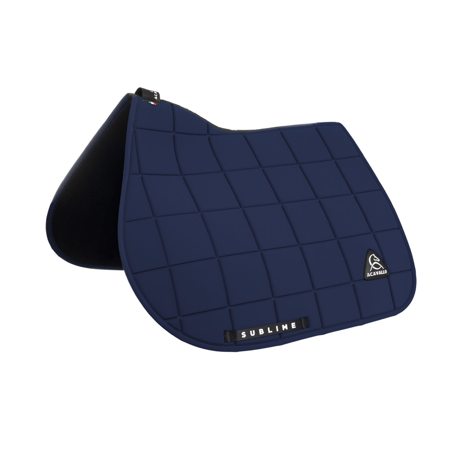 Acavallo Square Jumping Saddle Pad #colour_blue