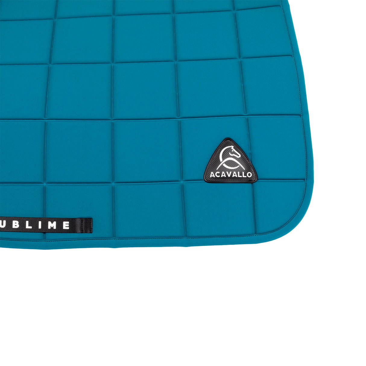 Acavallo Square Jumping Saddle Pad #colour_green