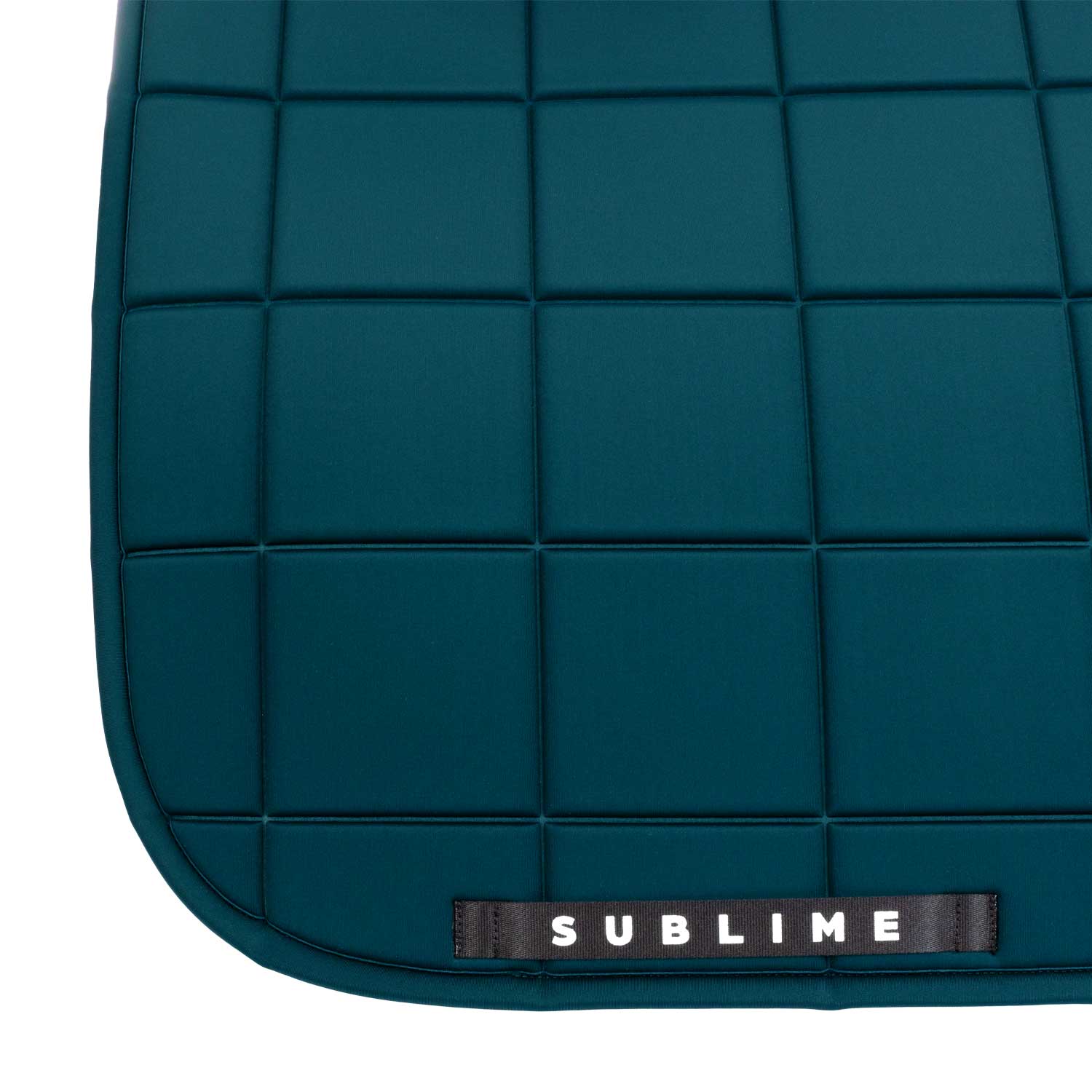Acavallo Square Dressage Saddle Pad W/Square Back Corner #colour_green