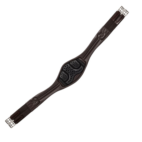 Acavallo Anatomical Jumping Girth Leather #colour_brown