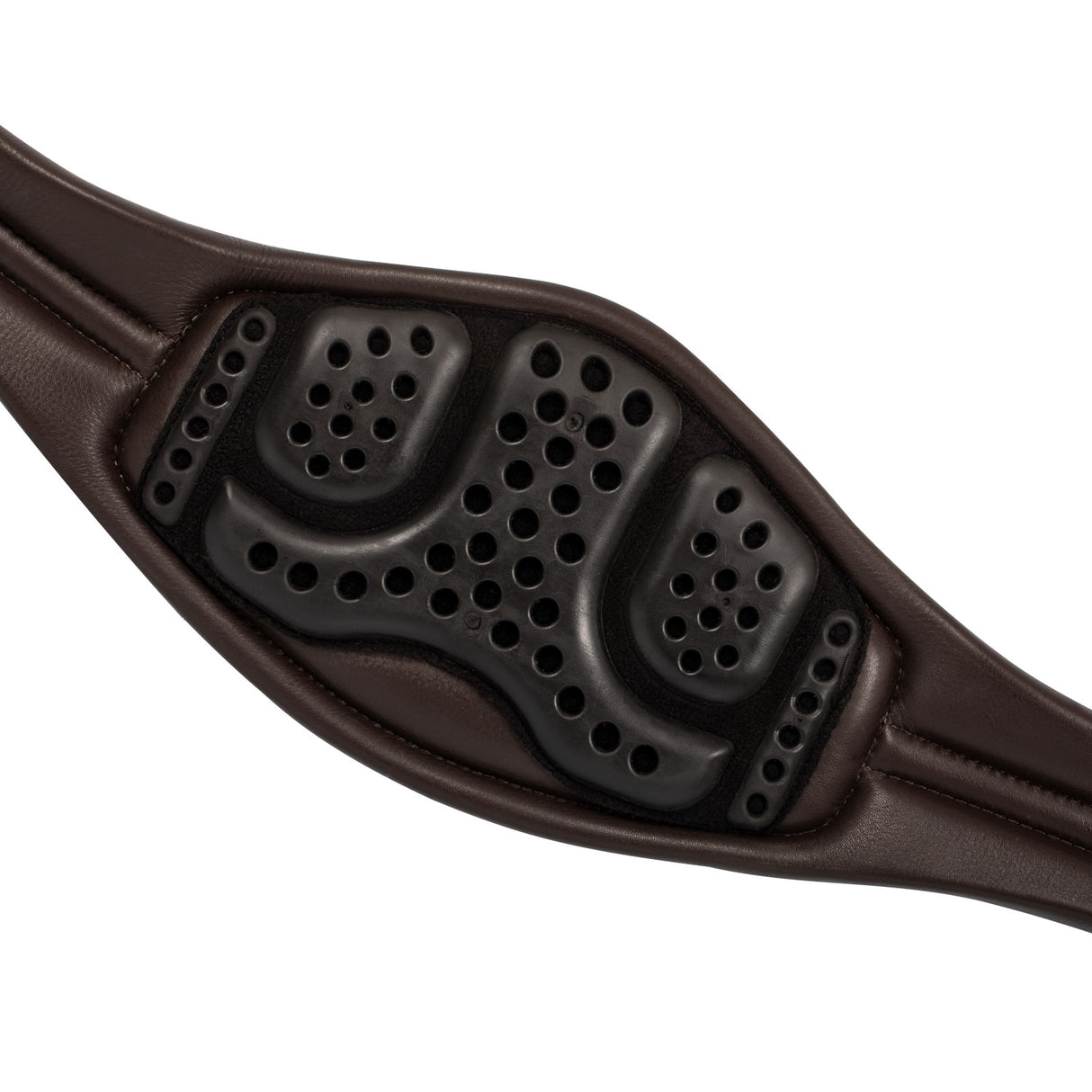 Acavallo Anatomical Jumping Girth Leather #colour_brown