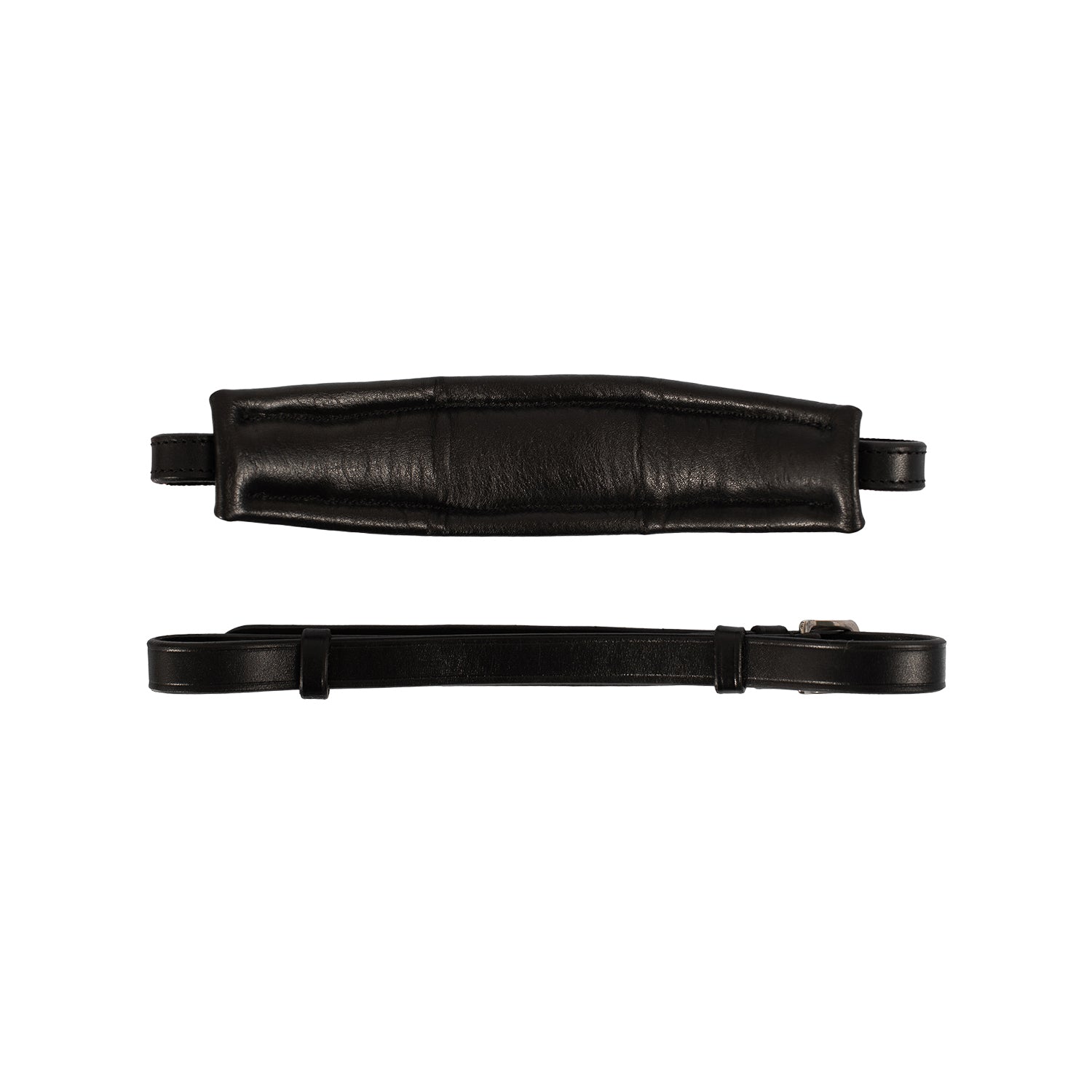 Acavallo Hackamore Noseband Calfskin #colour_black