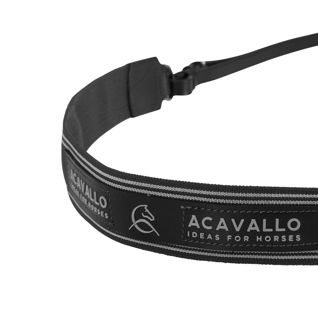 Acavallo Single Breastplate Elastic Band #colour_black