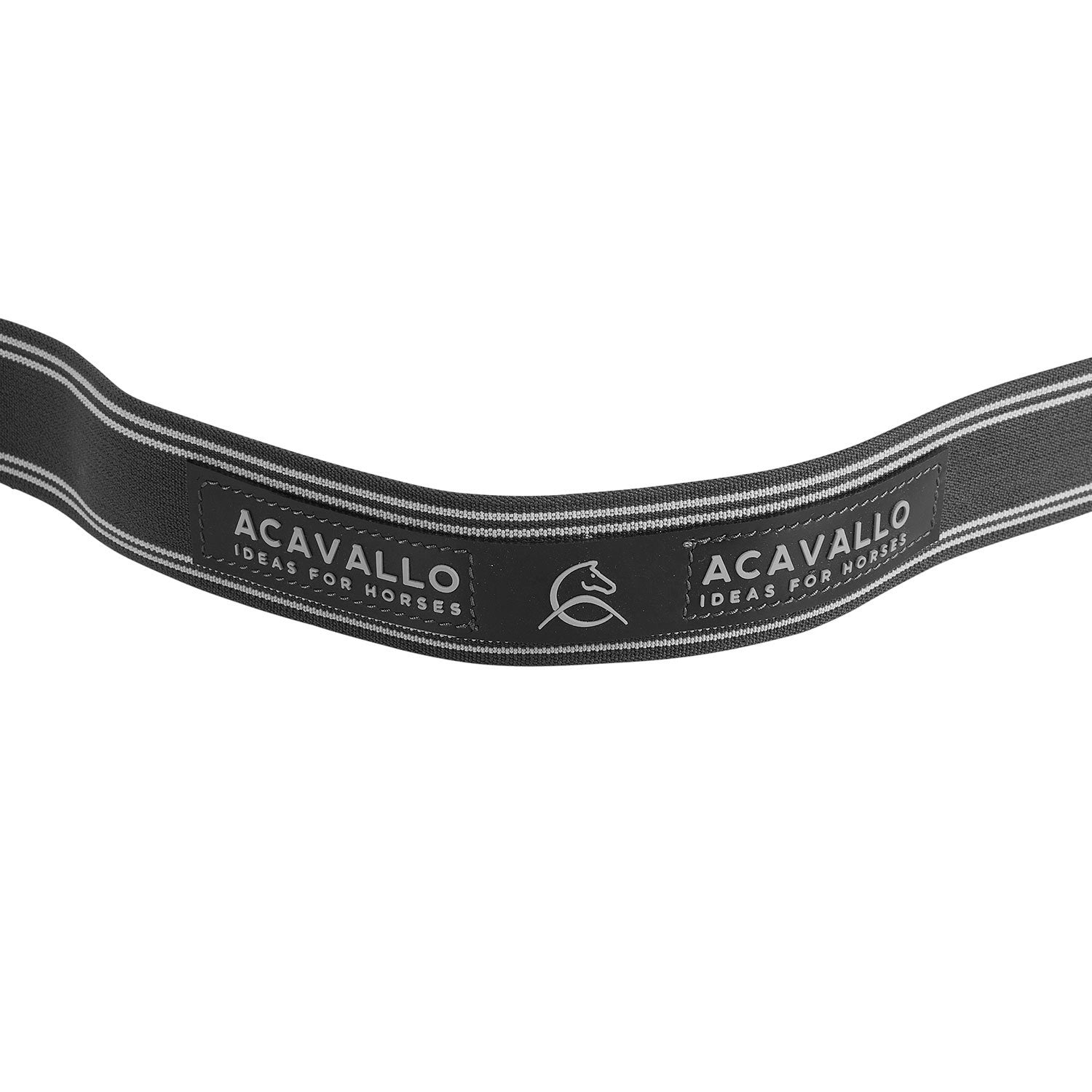 Acavallo Single Breastplate Elastic Band #colour_black