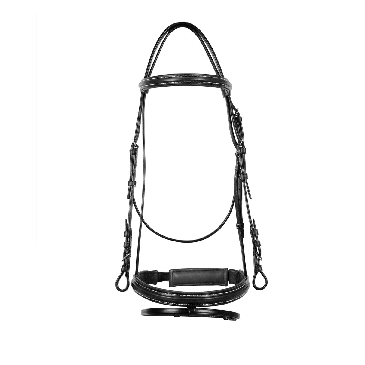 Equestro Silver Model Bridle #colour_black