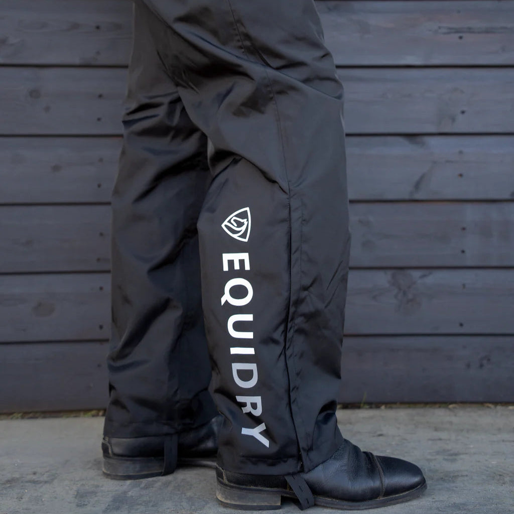 EQUIDRY Women's Lined Waterproof Trousers #colour_black