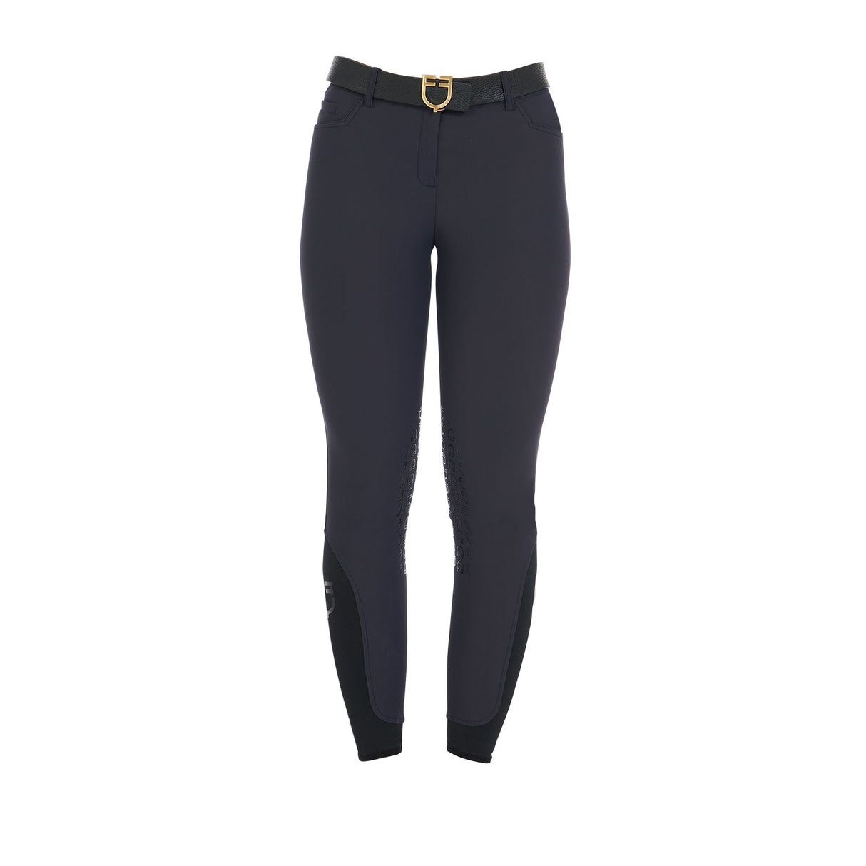 Equestro Women's Slim Fit Grip Breeches With Logo