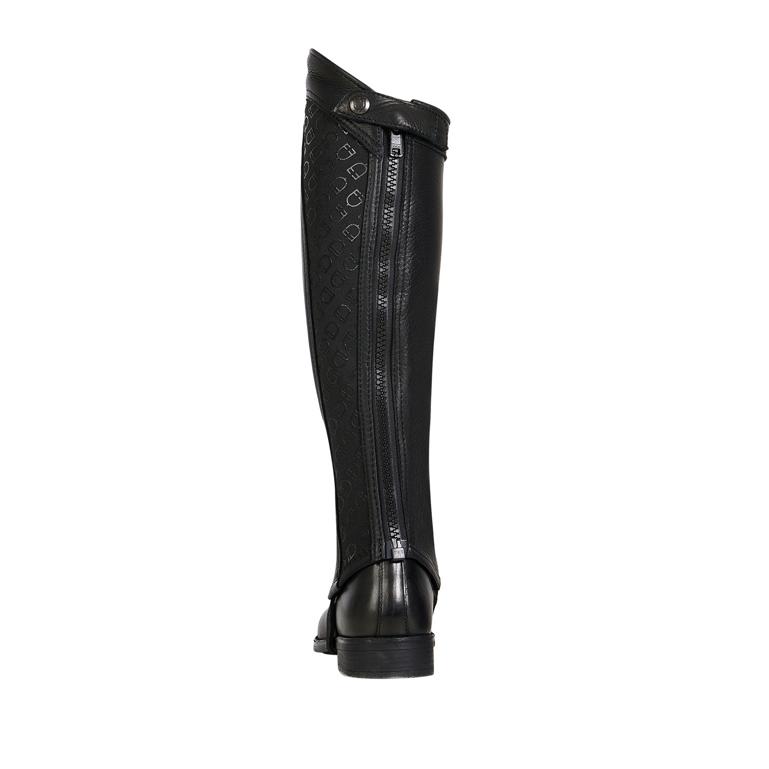 Equestro Unisex Gaiters Elastic Band With Logos #colour_black