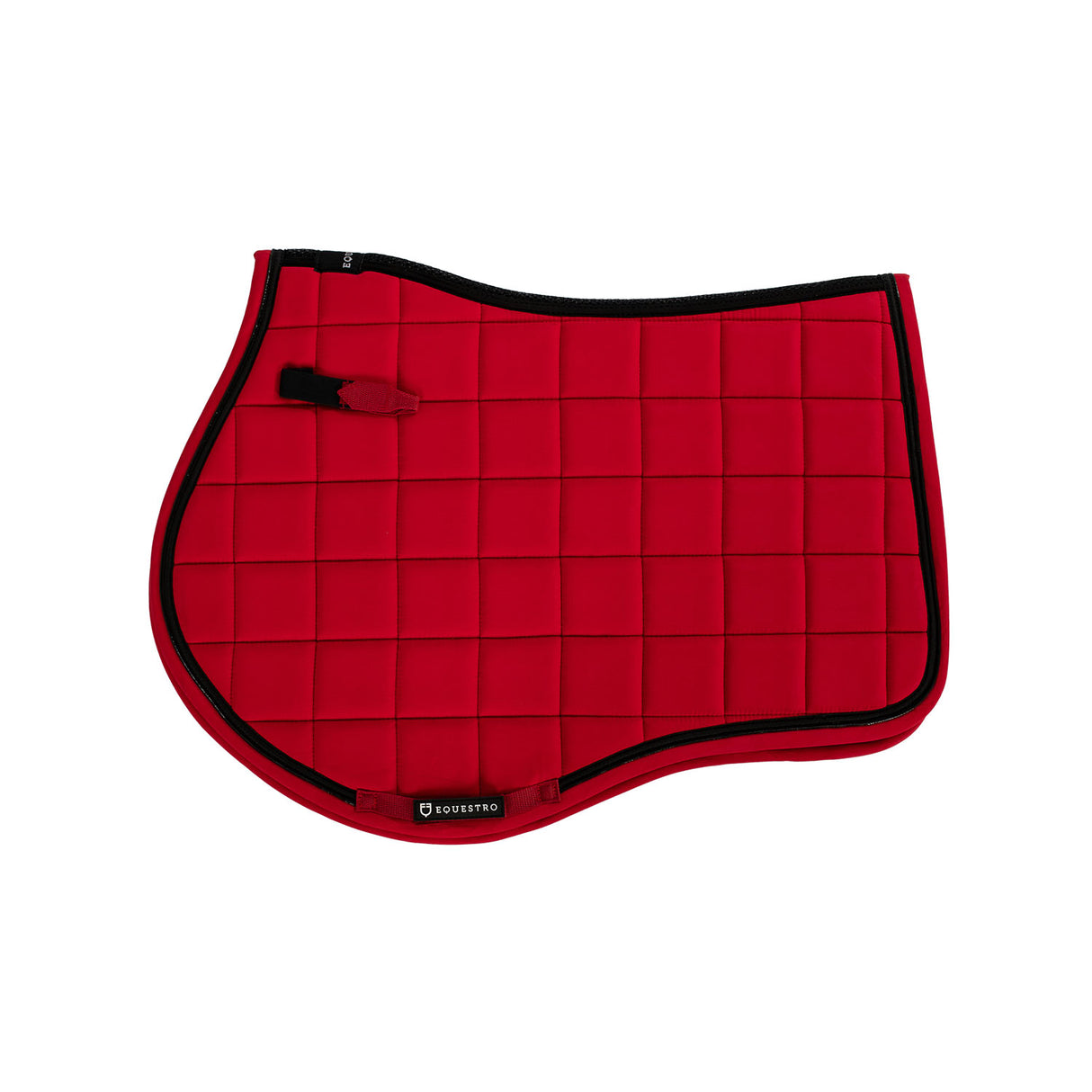 Equestro Jumping Saddle Pad In Breathable Technical Fabric #colour_red