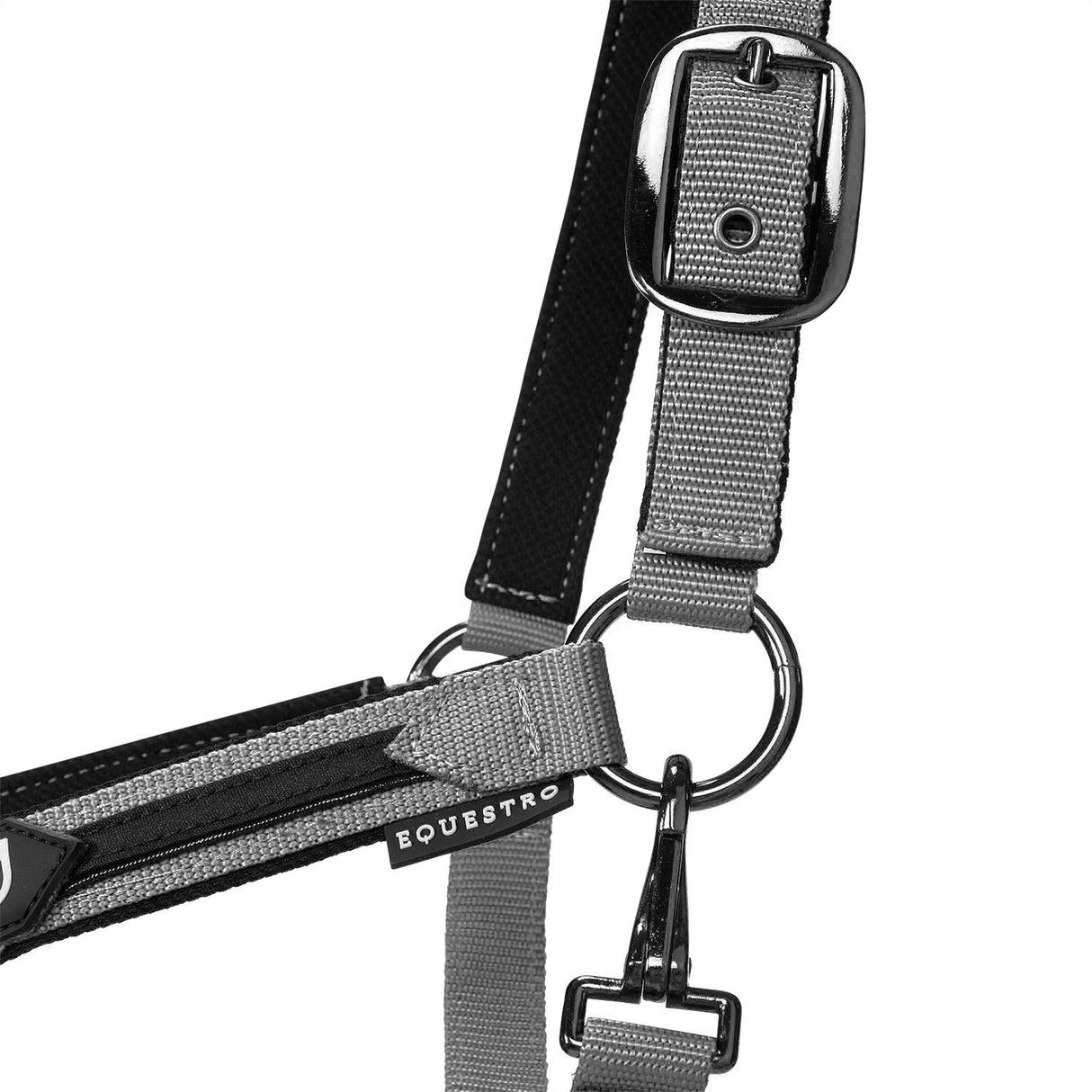 Equestro Durable Fleece Halter #colour_grey