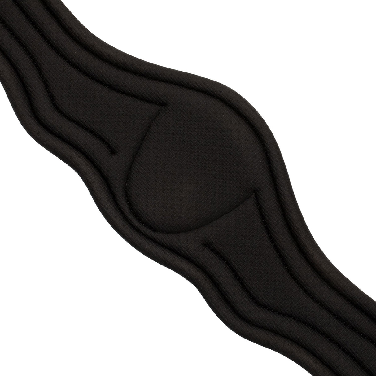 Equestro Jumping Girth Contoured Leather #colour_brown