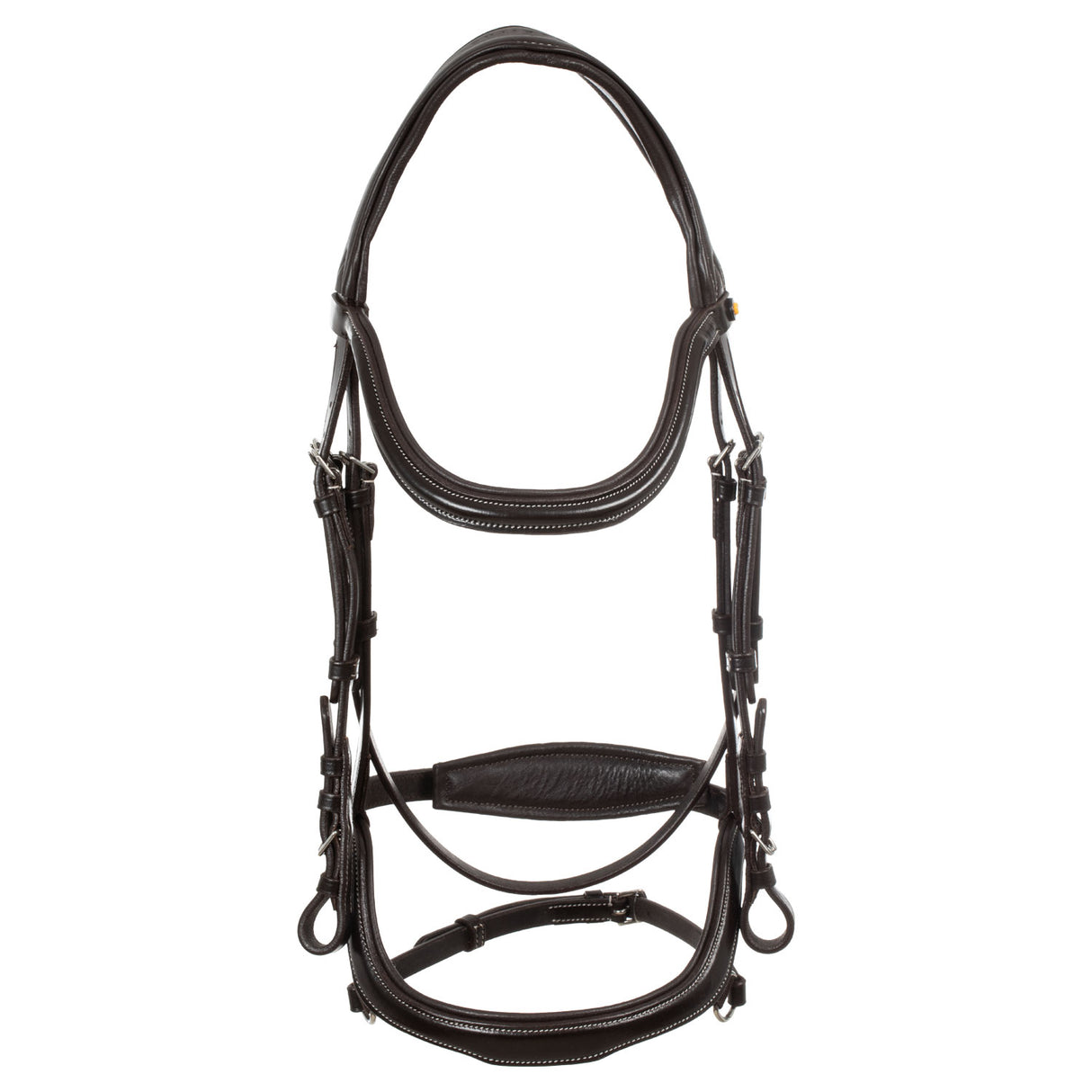 Equestro Anatomical Bridle Contrast Stitching