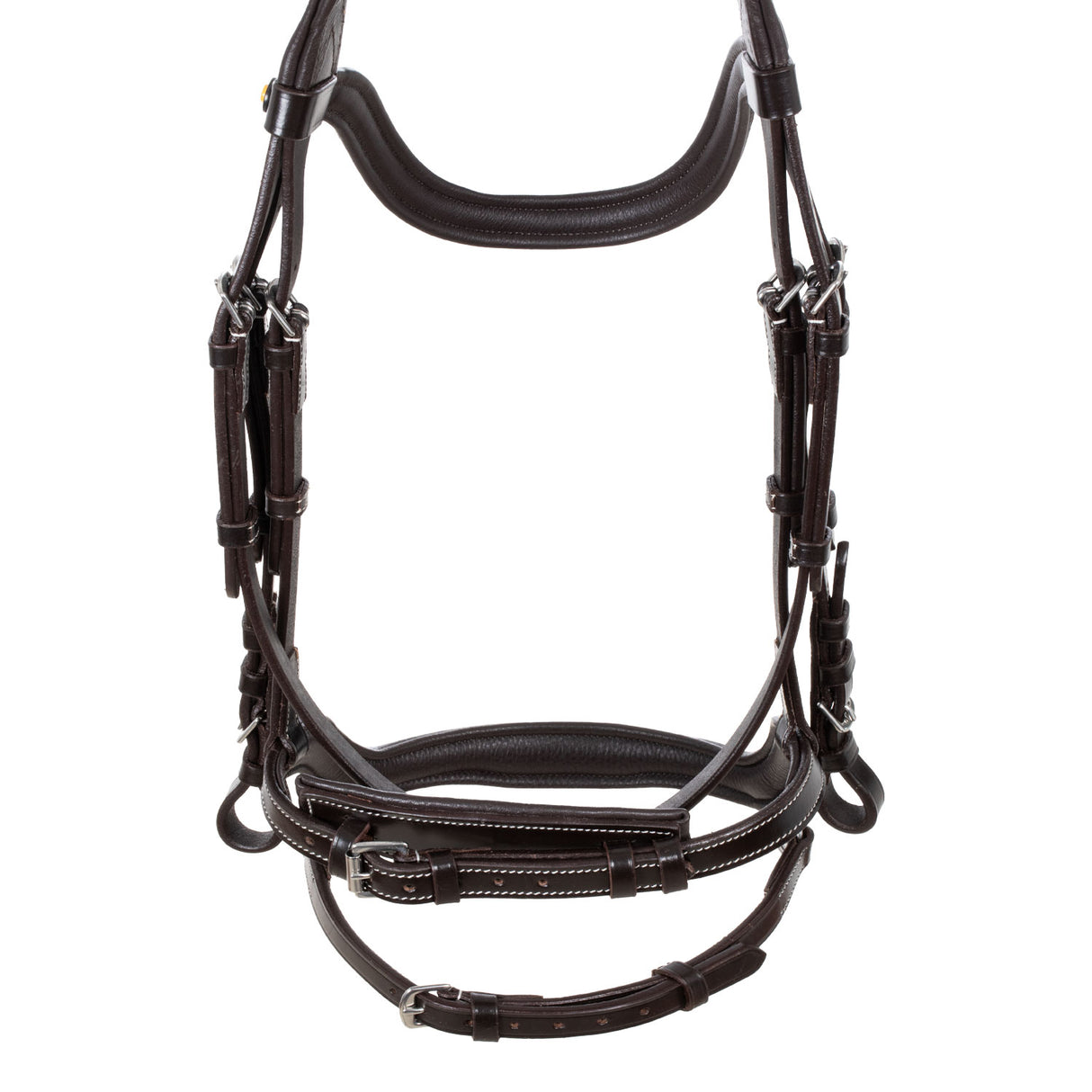 Equestro Anatomical Bridle Contrast Stitching