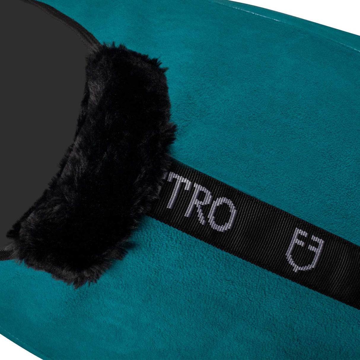 Equestro Fleece Rug With Flap Front Closure #colour_green