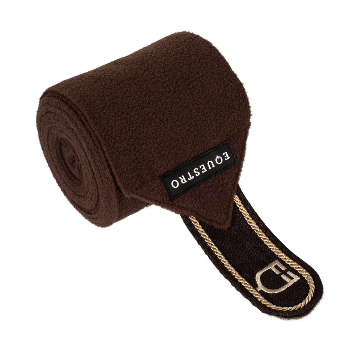 Equestro Breathable Fleece Bandages #colour_brown