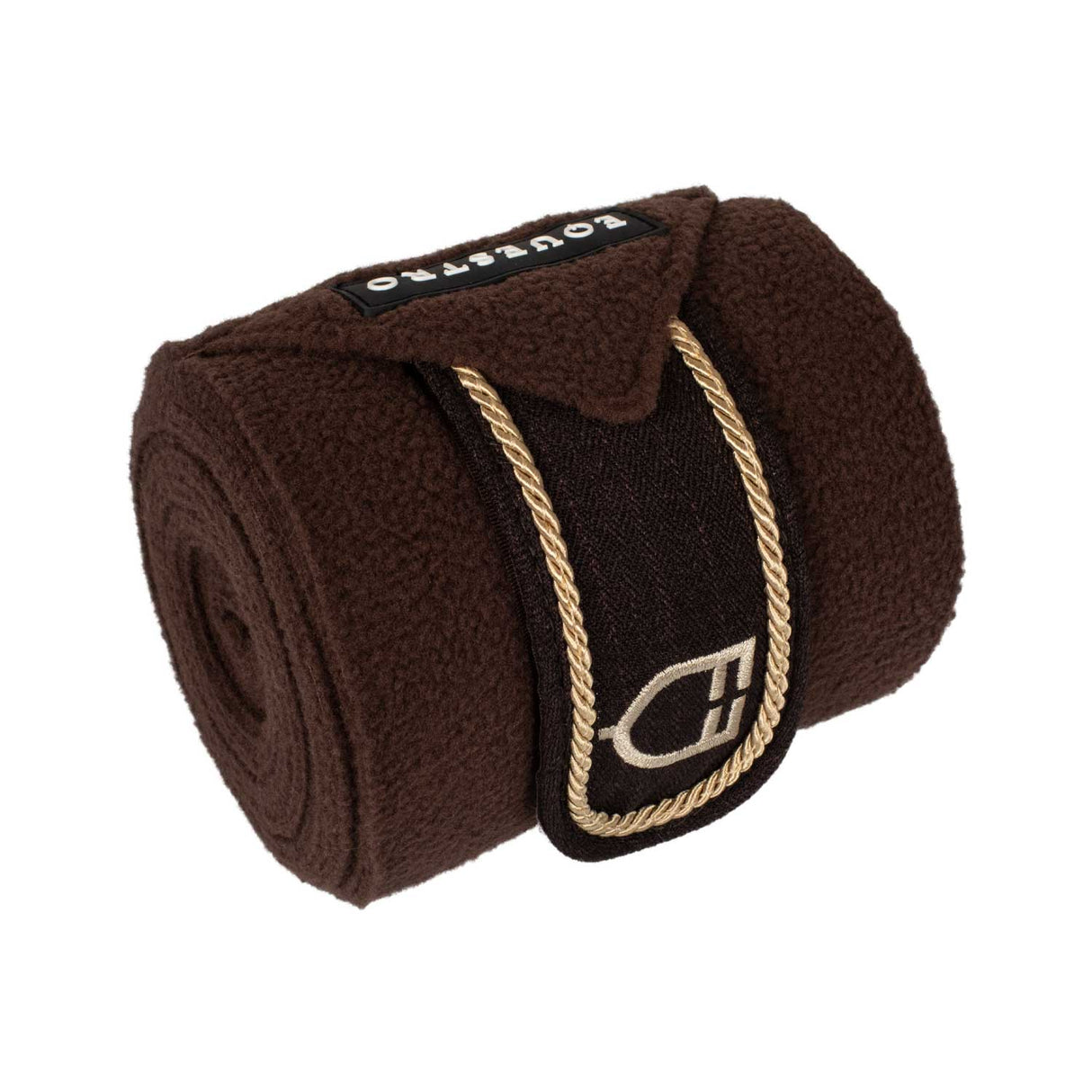Equestro Breathable Fleece Bandages #colour_brown