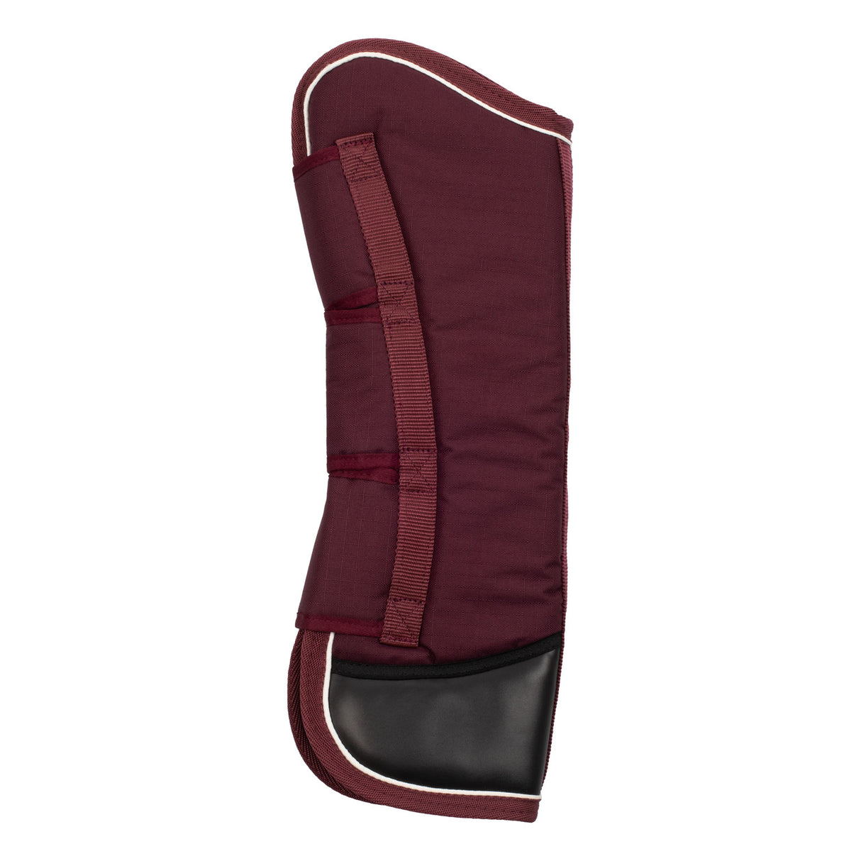 Equestro Travelling Boots Set And Tail Guard With Rubber Patch #colour_burgundy