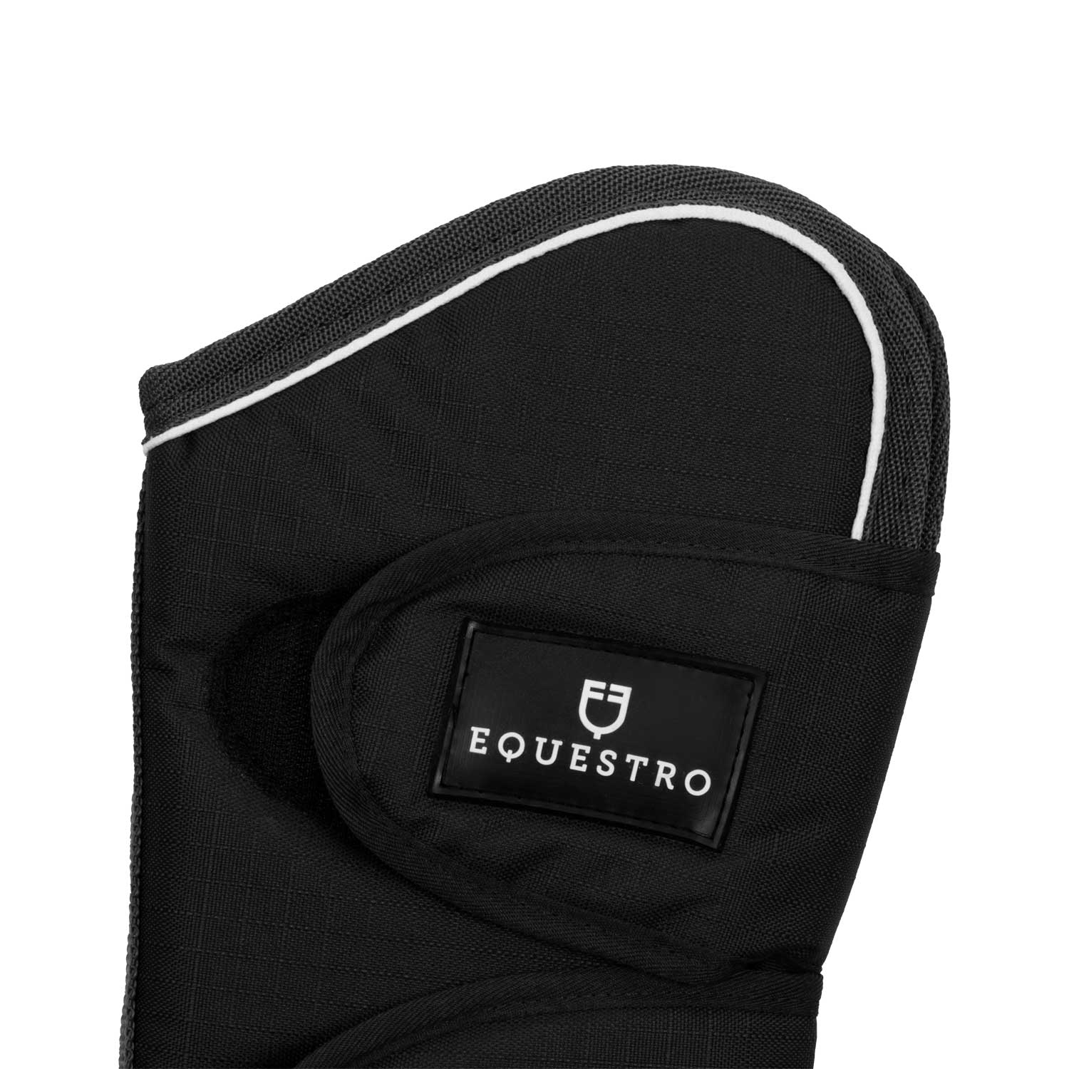 Equestro Travelling Boots Set And Tail Guard With Rubber Patch #colour_black