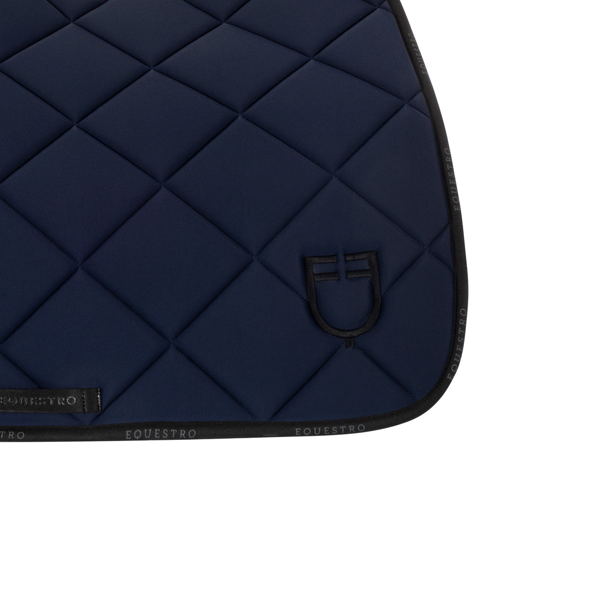 Jumping saddle pad technical fabric with logo