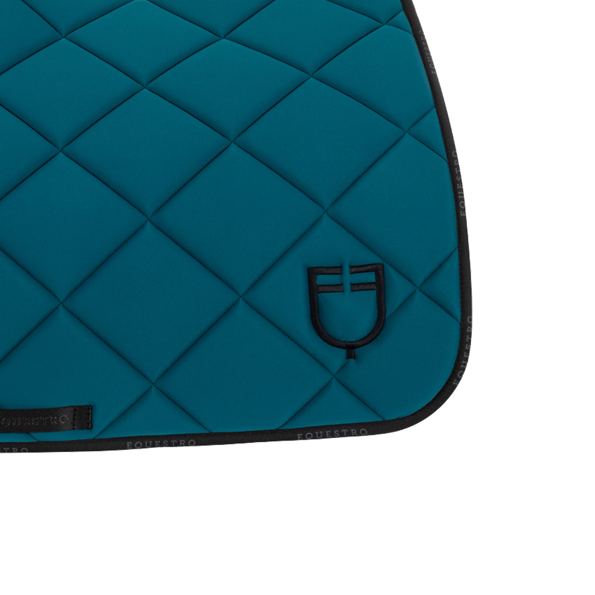 Jumping saddle pad technical fabric with logo