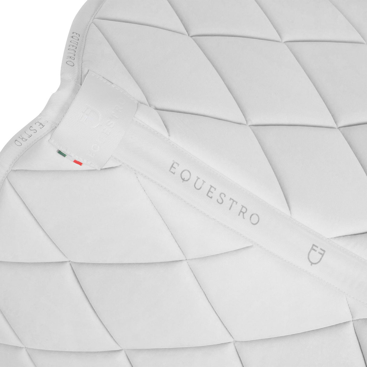 Dressage saddle pad technical fabric with logo