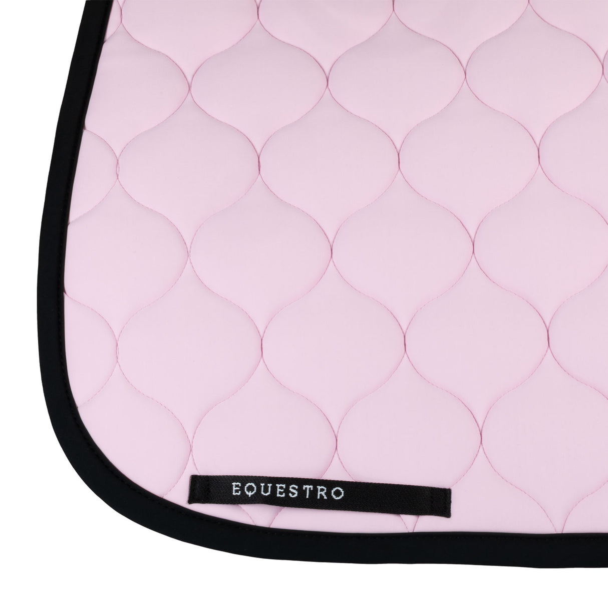 Equestro Dressage Saddle Pad With Onion Quilting #colour_pink