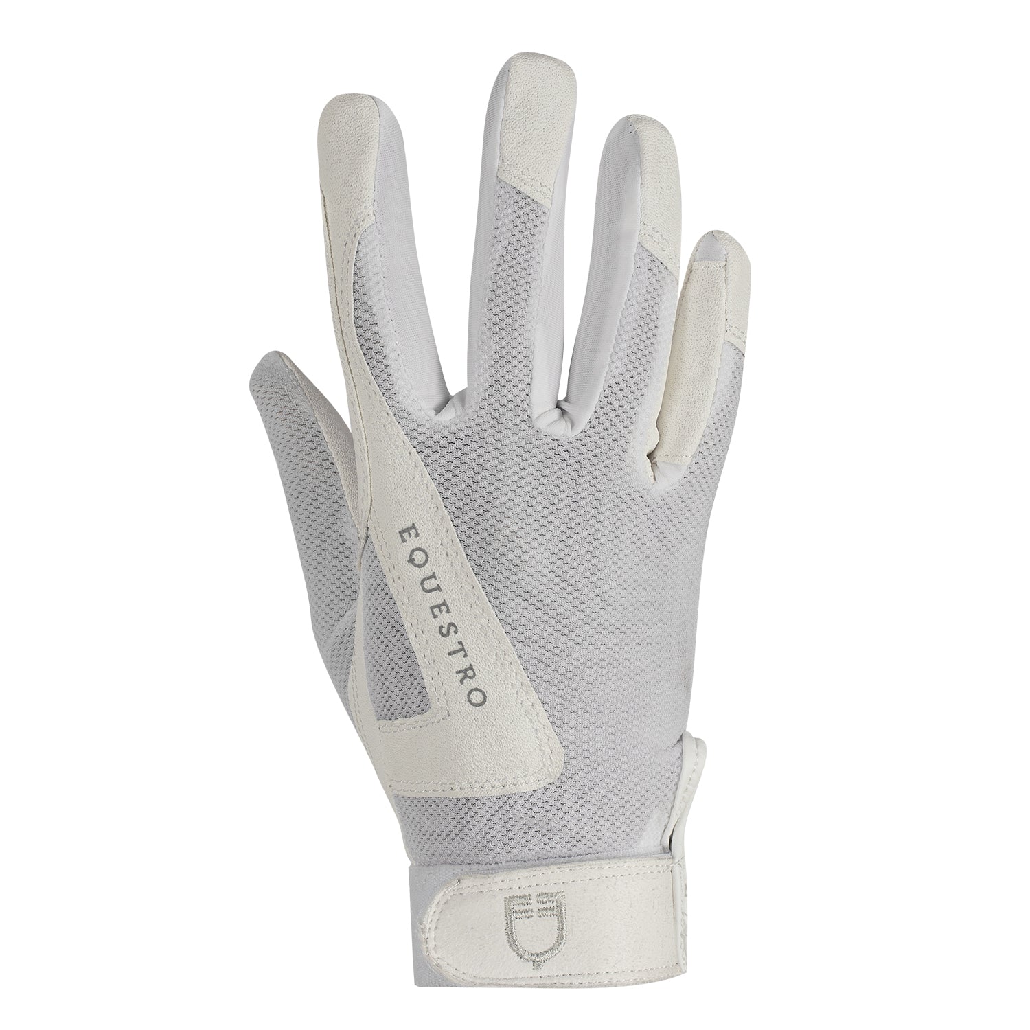Equestro Kids' Gloves In Technical Fabric #colour_white