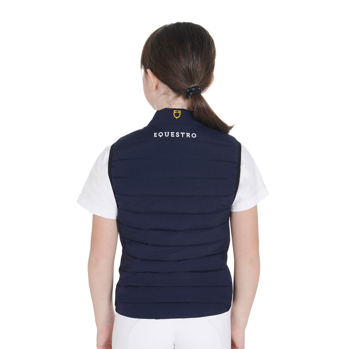 Equestro Kids' Vest In Technical Fabric #colour_blue