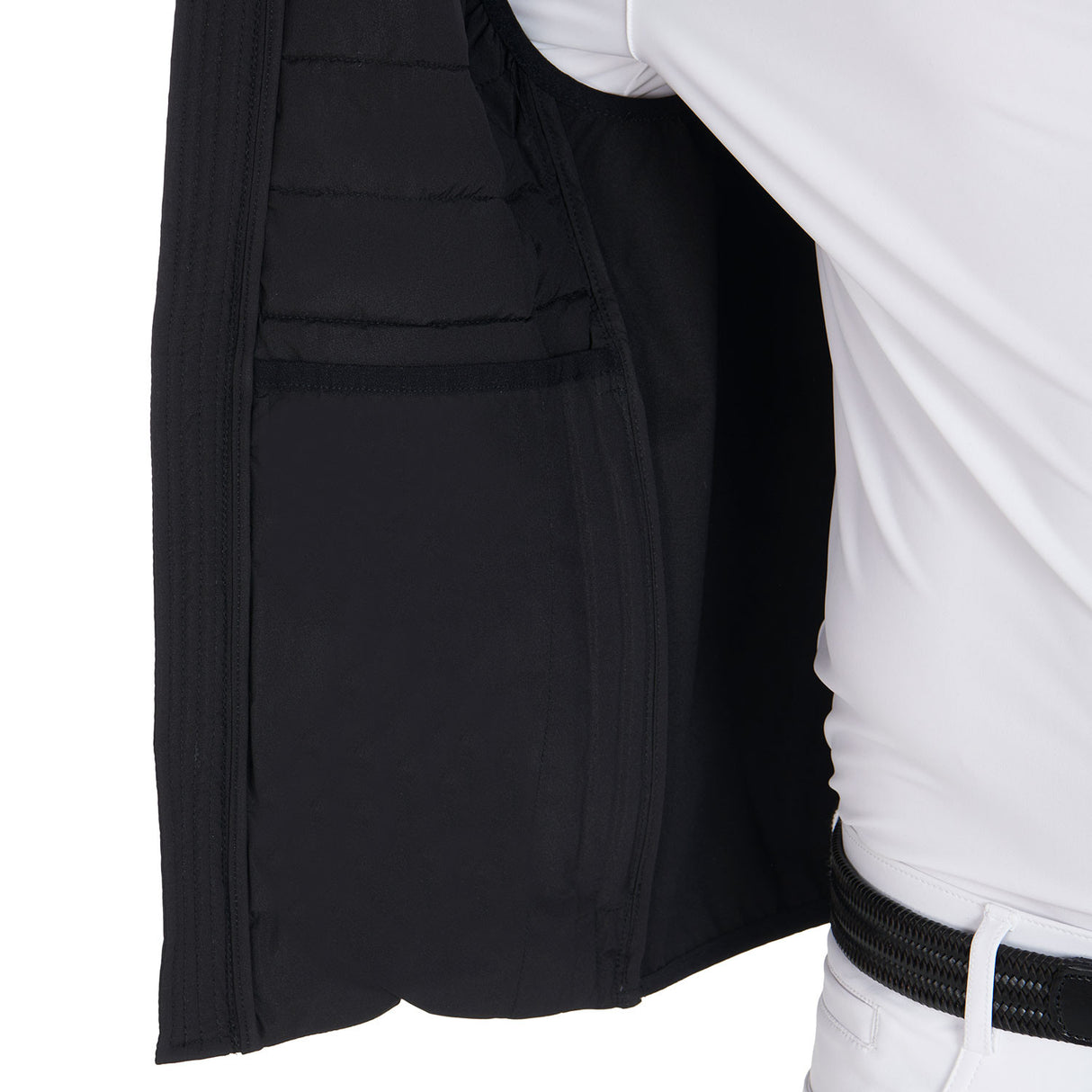 Men's vest in windproof technical fabric