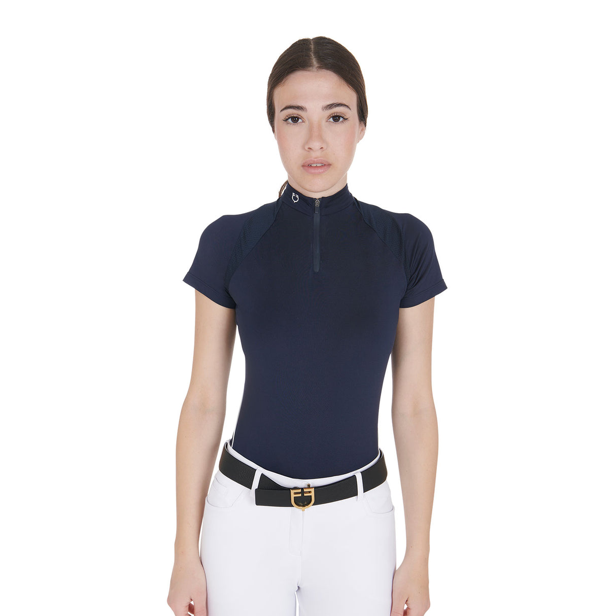 Equestro Women's Slim Fit Technical Training Polo Shirt