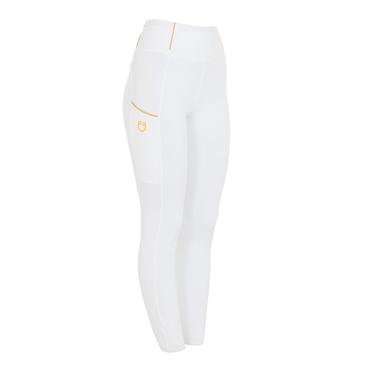Equestro Women's Slim Light Light Leggings #colour_white
