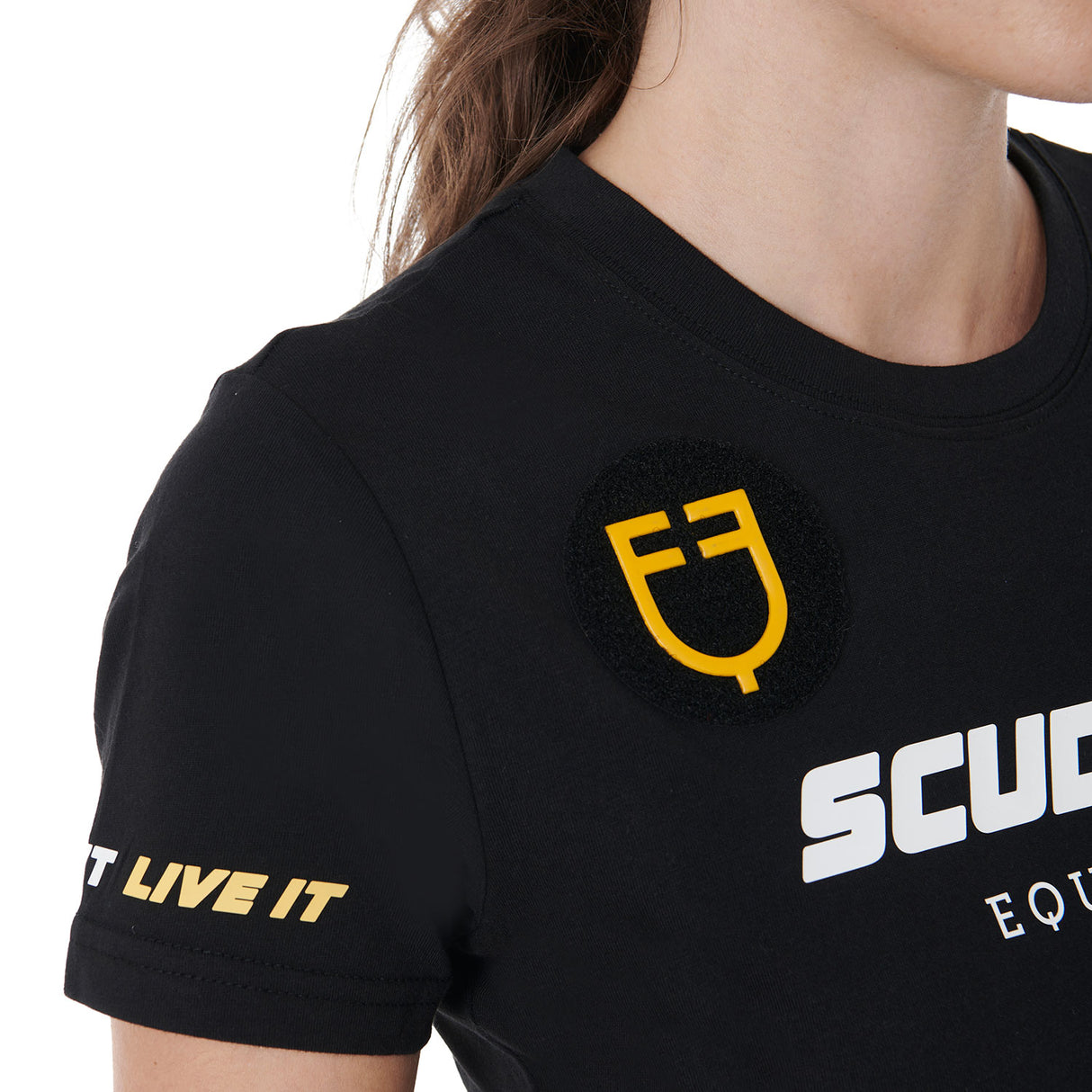 Equestro Scuderia Equestro Women's Slim Fit T-Shirt #colour_black