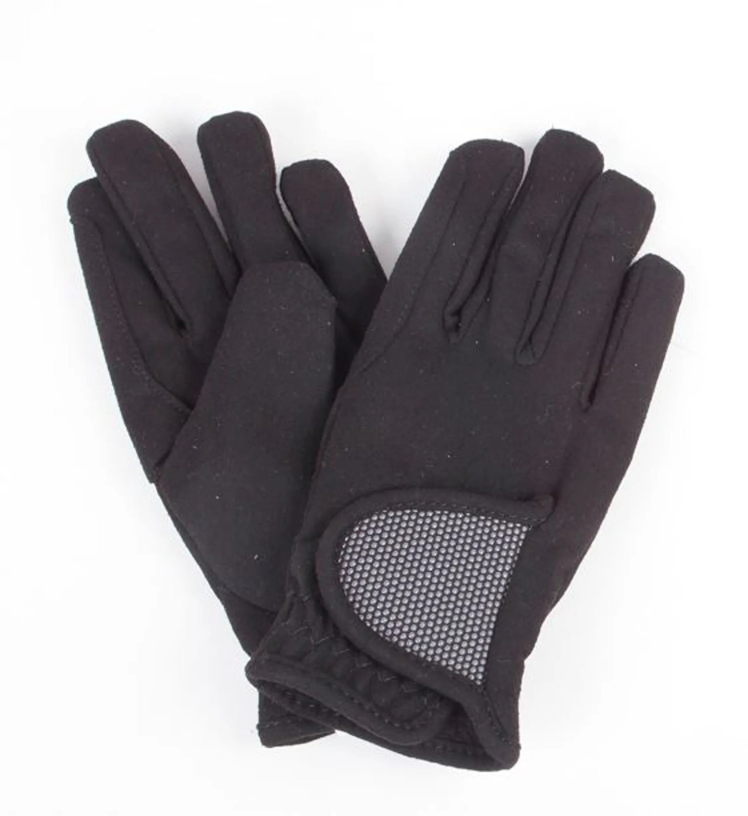 Toggi Children's Glow Fleece Lined Gloves #colour_black