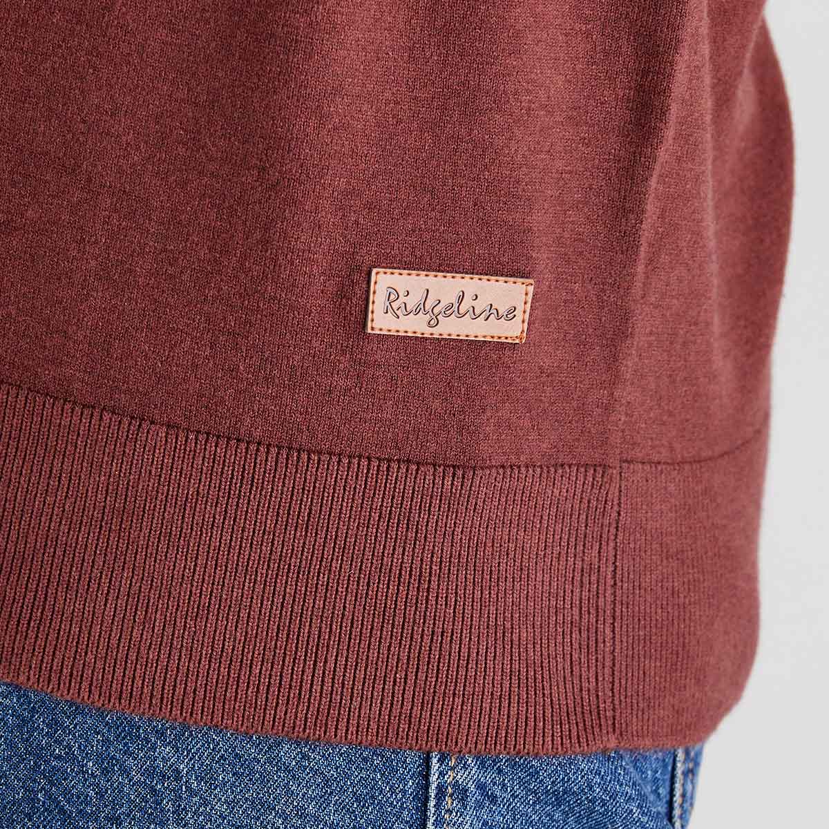 Men's Hartland Crew Knit - Oxblood