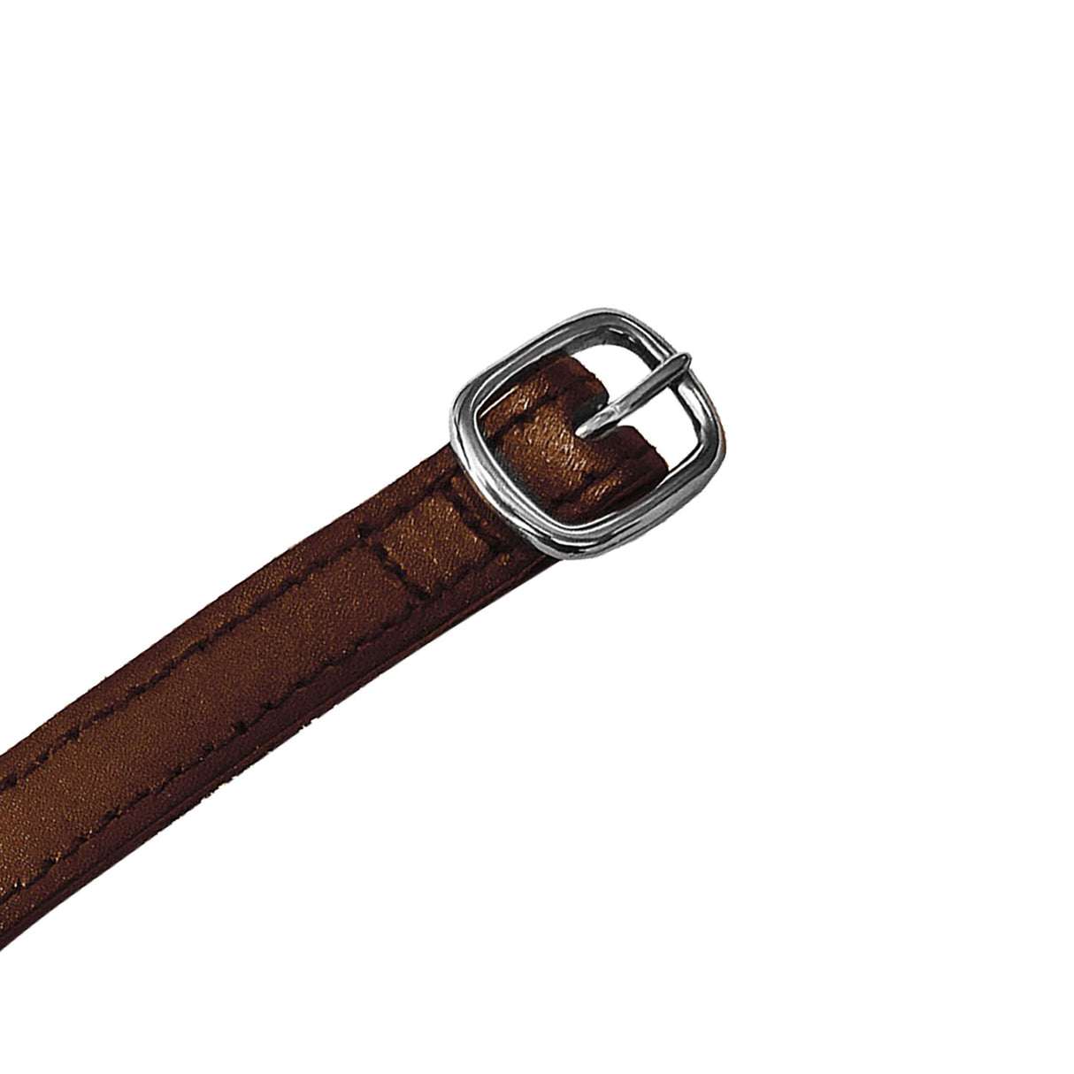 Equestro Laces For Spurs In Leather With Silver Buckle