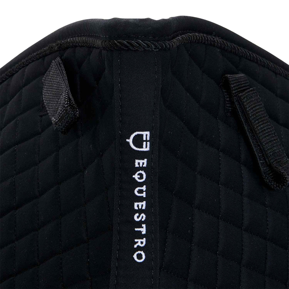 Equestro Dressage Shaped Cotton Saddle Pad #colour_black