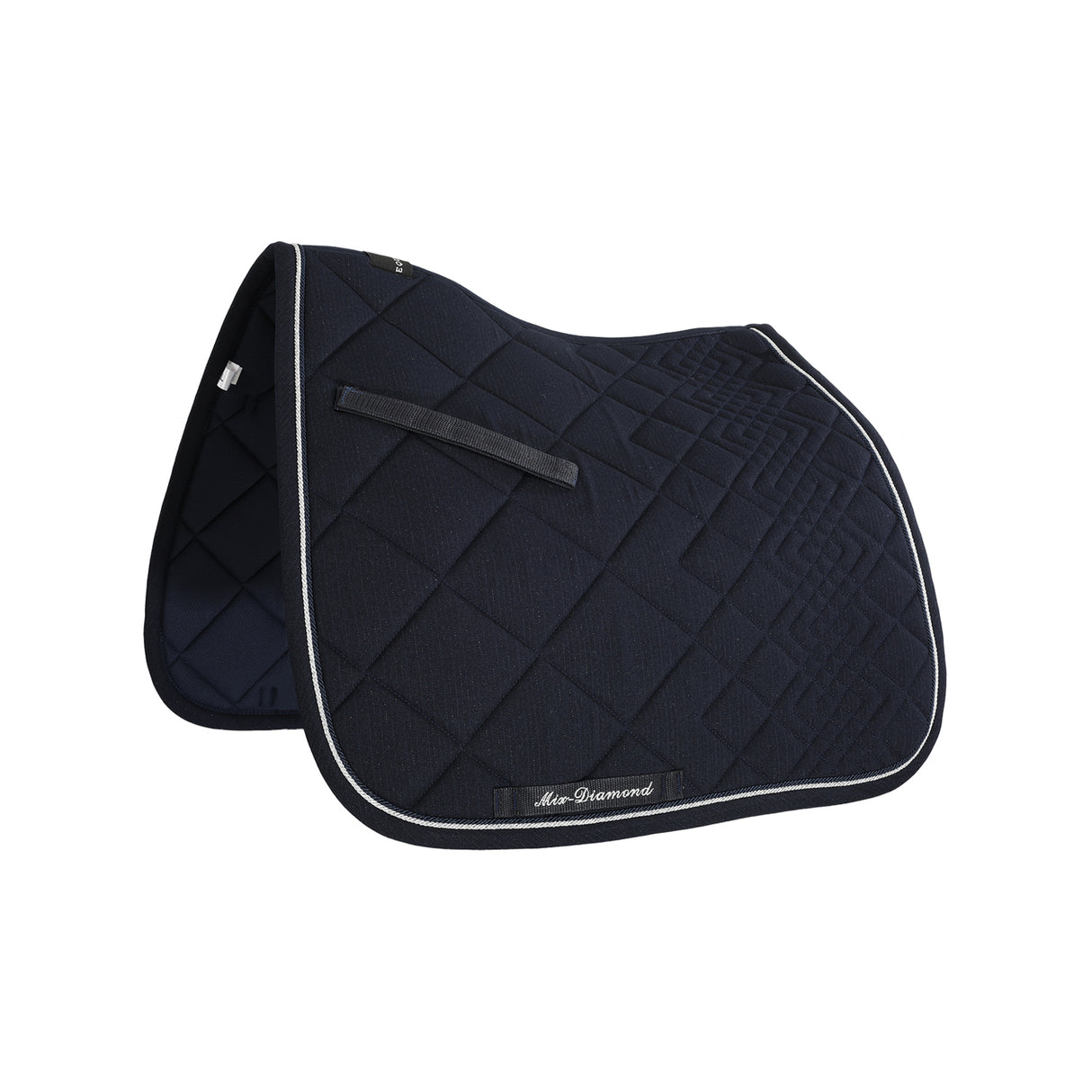 Equestro Diamond Dressage Saddle Pad #colour_blue