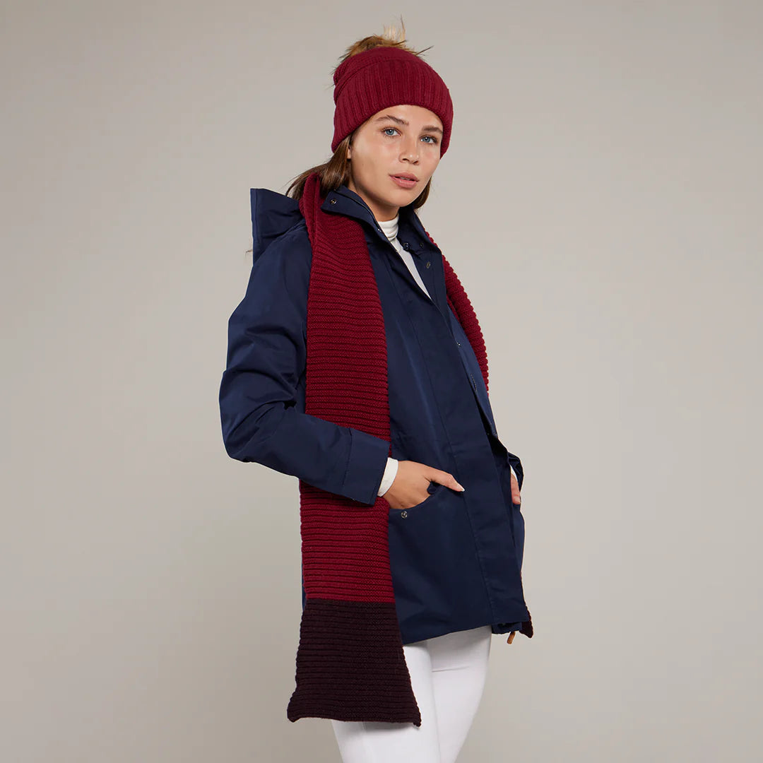 Toggi Thorpe Knitted Scarf #colour_pomegranate