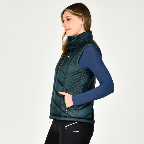 Weatherbeeta Presley Ladies Puffer Vest #colour_pine