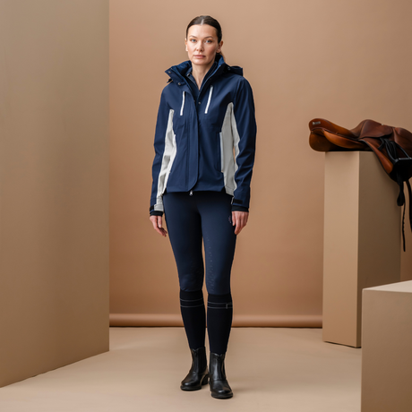 Alessandro Albanese Indra Waterproof Ripstop Jacket #colour_navy-bone