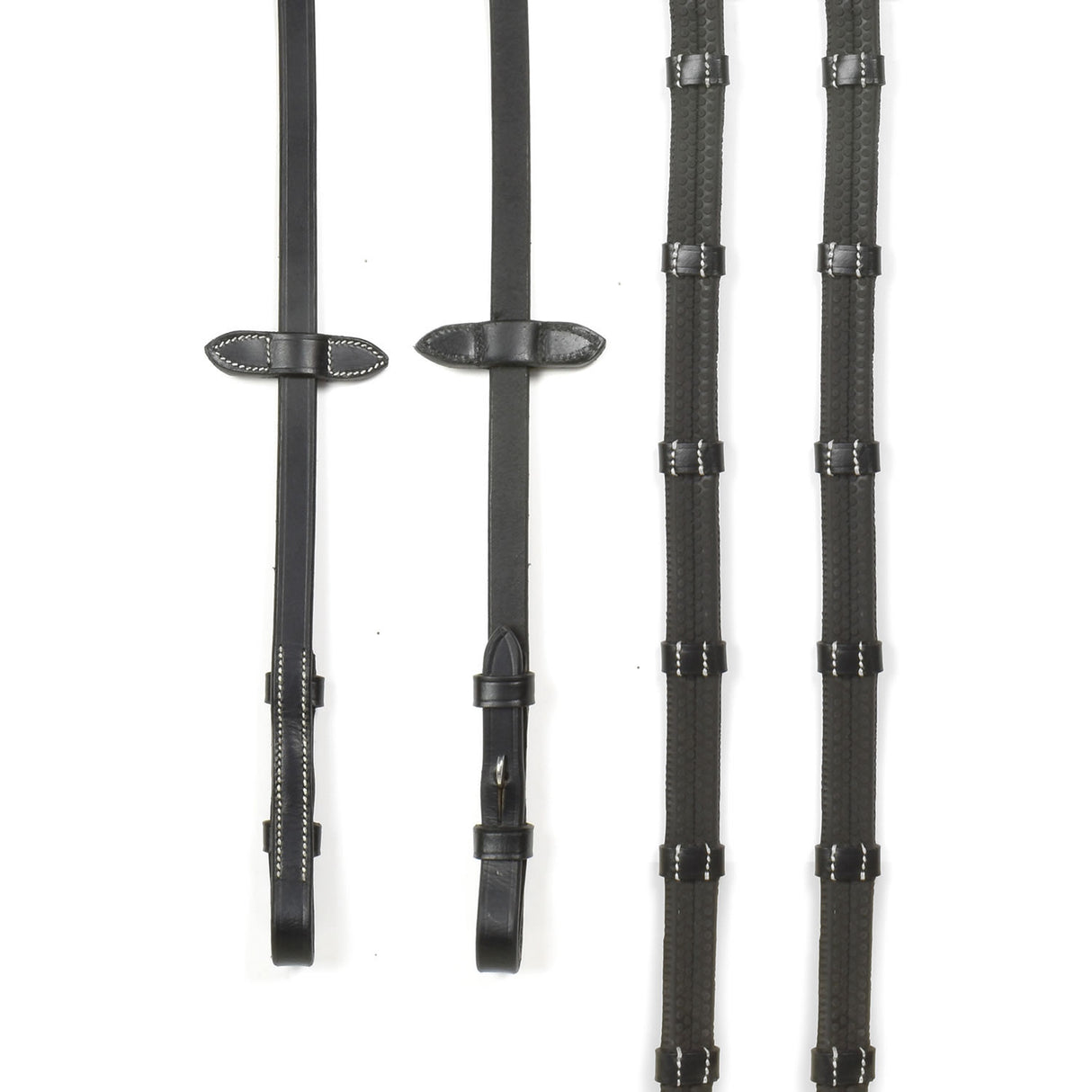 Whitaker Billet 9-Loop Reins #colour_black