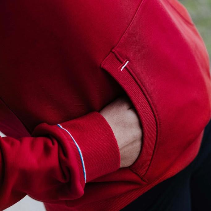 Equitheme Ladies Britney Hooded Sweater  #colour_cherry