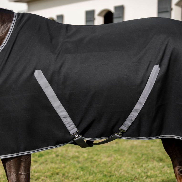 Horseware Ireland Rambo Stable Sheet #colour_black-thunderstorm-grey-silver