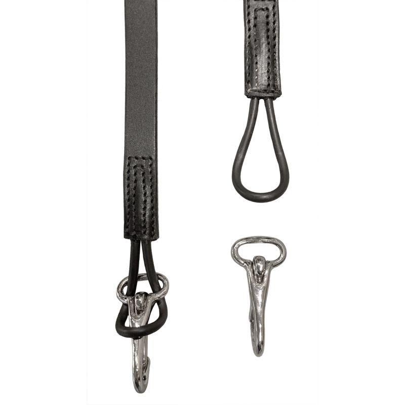 Stubben Pro-Jump Breastplate Open Martingale Fork #colour_black