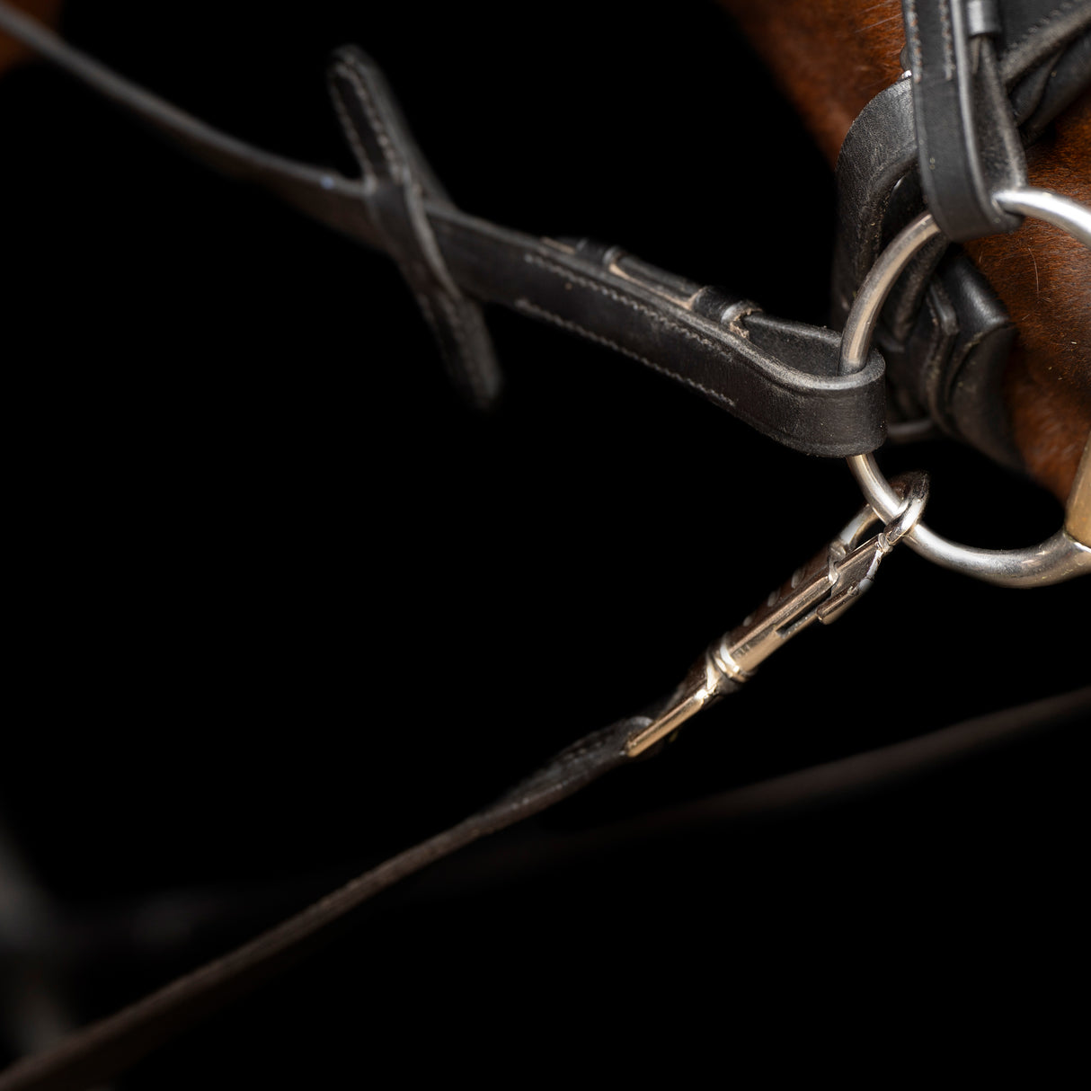 Imperial Riding Core Leather Side Reins #colour_black