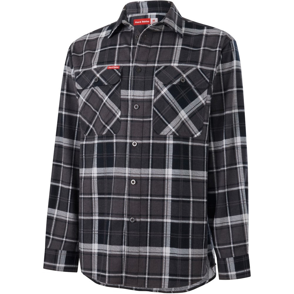Hard Yakka Core Flannel Shirt #colour_charcoal