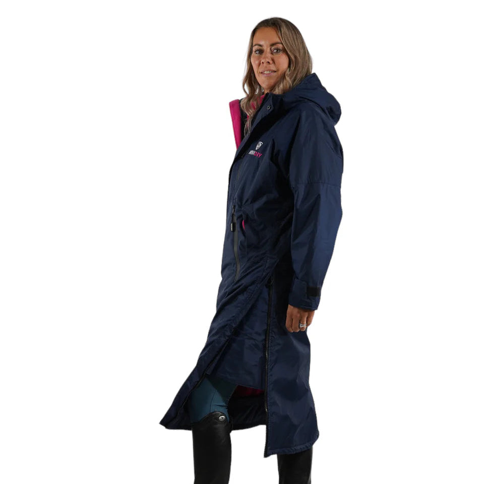 EQUIDRY Women's Thin Fleece Evolution #colour_navy-raspberry